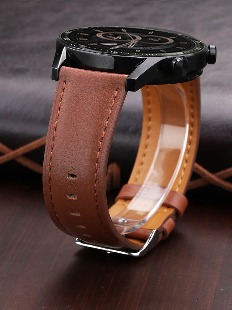 22mm Genuine Leather Watch Ban - مراجعة Smartwatch Accessories Shop وسعره