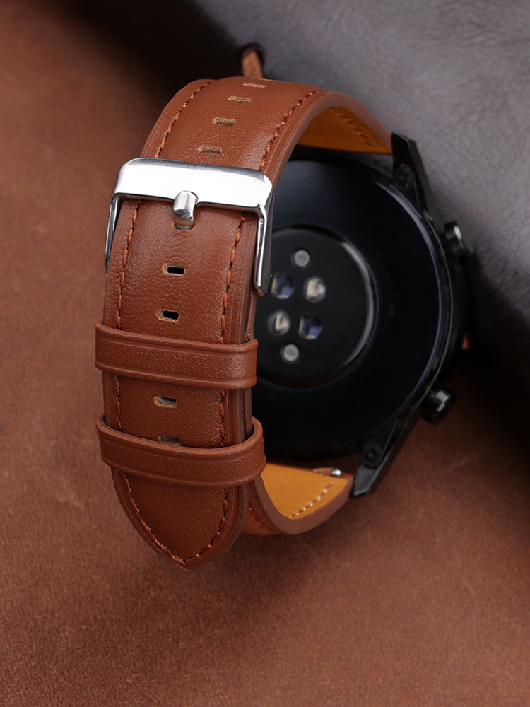 22mm Genuine Leather Watch Ban - مراجعة Smartwatch Accessories Shop وسعره