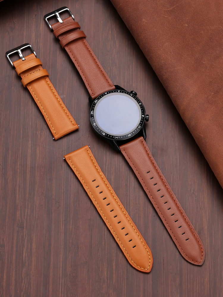 22mm Genuine Leather Watch Ban - مراجعة Smartwatch Accessories Shop وسعره
