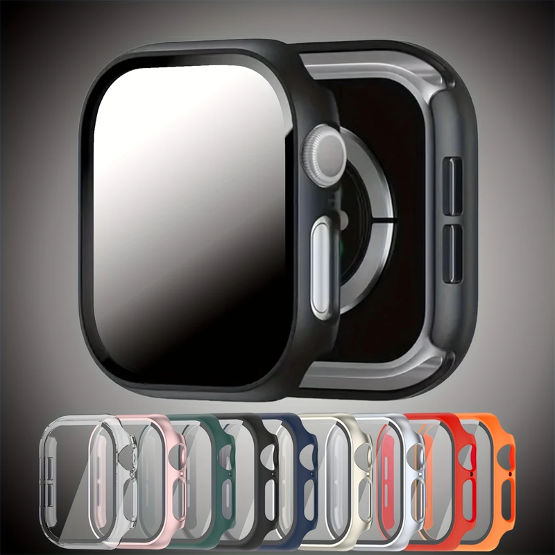 Glass + Case for Apple Watch 4 - مراجعة Smartwatch Band Accessories وسعره