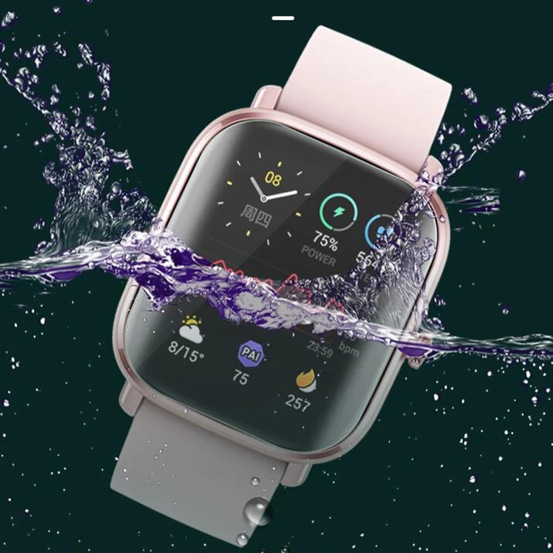 PET Hydrogel Screen Protector  - مراجعة Amazfit Smartwatch Accessories وسعره