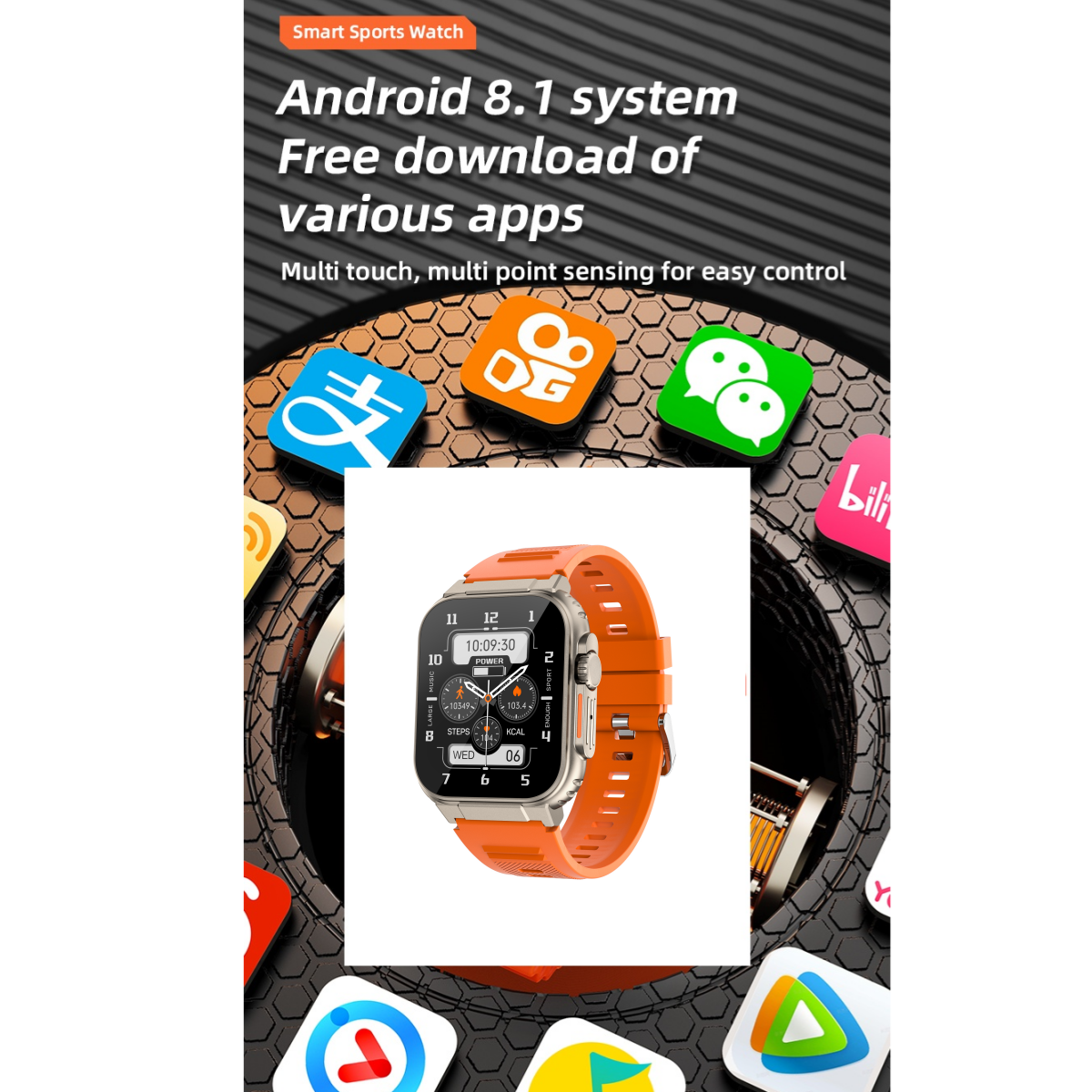 4G Android Smart Watch S10 2.2 - مراجعة Smartwatch X18 وسعره