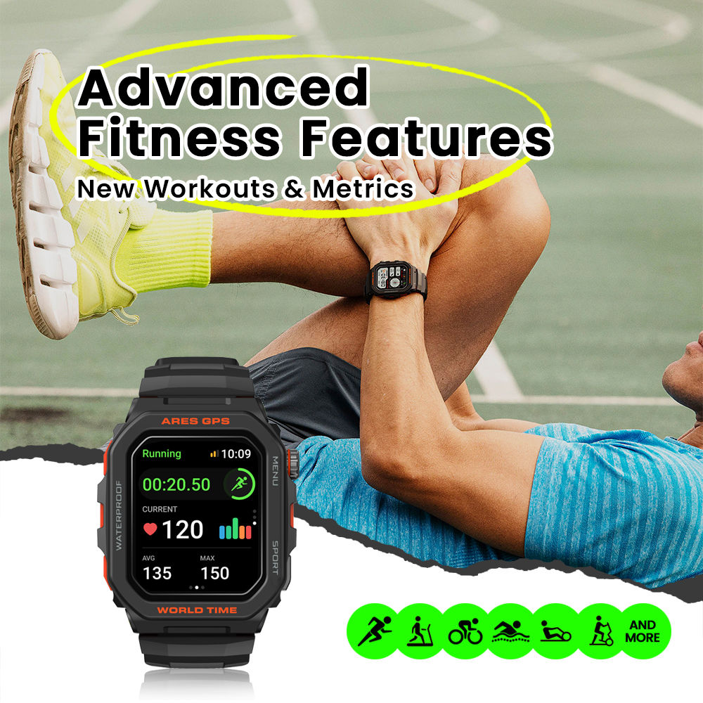 New Zeblaze Ares GPS Smart Wat - مراجعة Smartwatch X12 وسعره