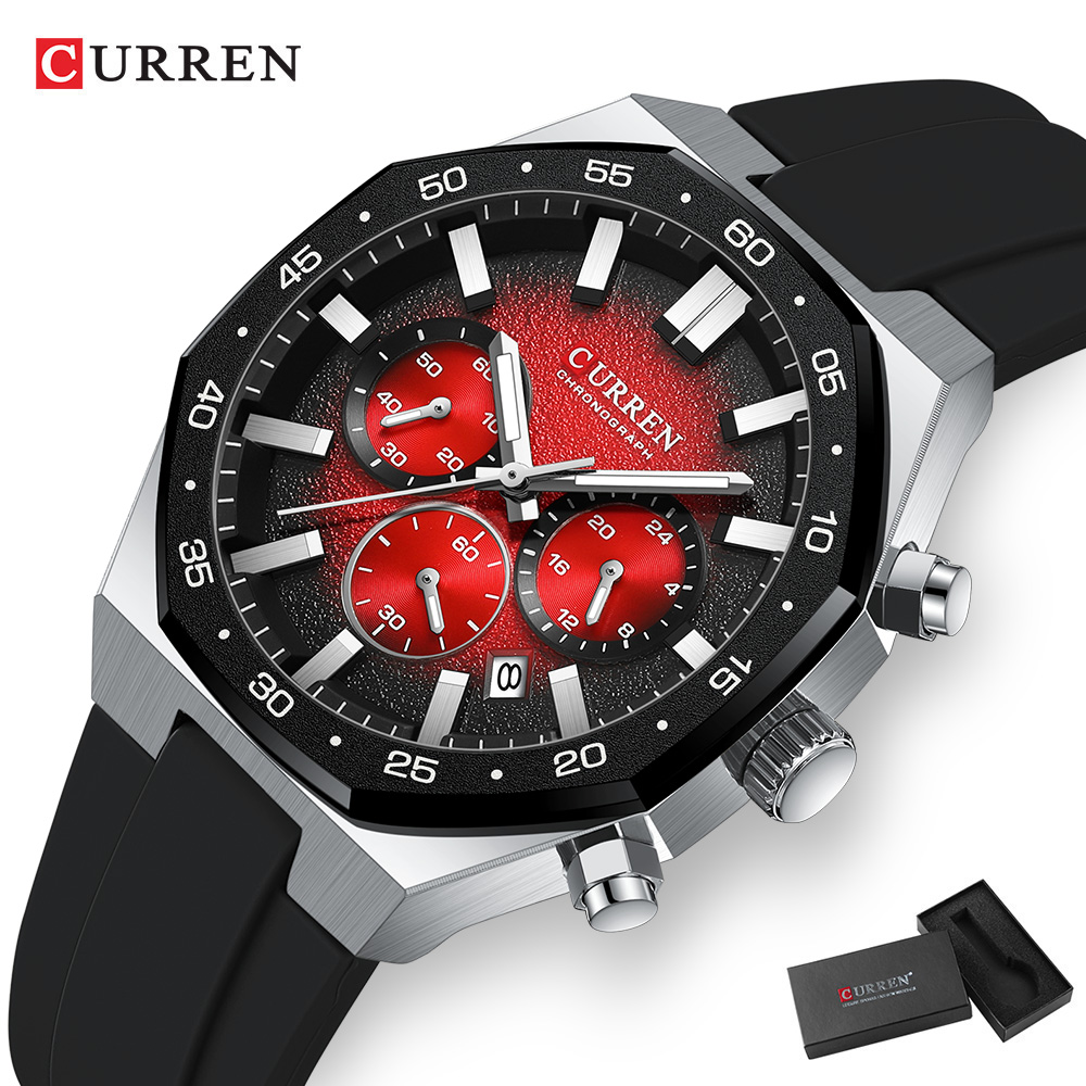 CURREN Fashion Casual Men Spor - مراجعة Accessories With Watch وسعره