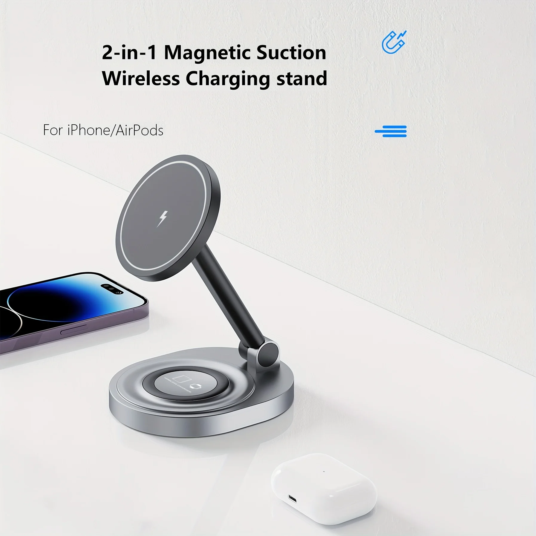 2 In 1 Magnetic Wireless Charg - مراجعة Watch Charger Cable وسعره