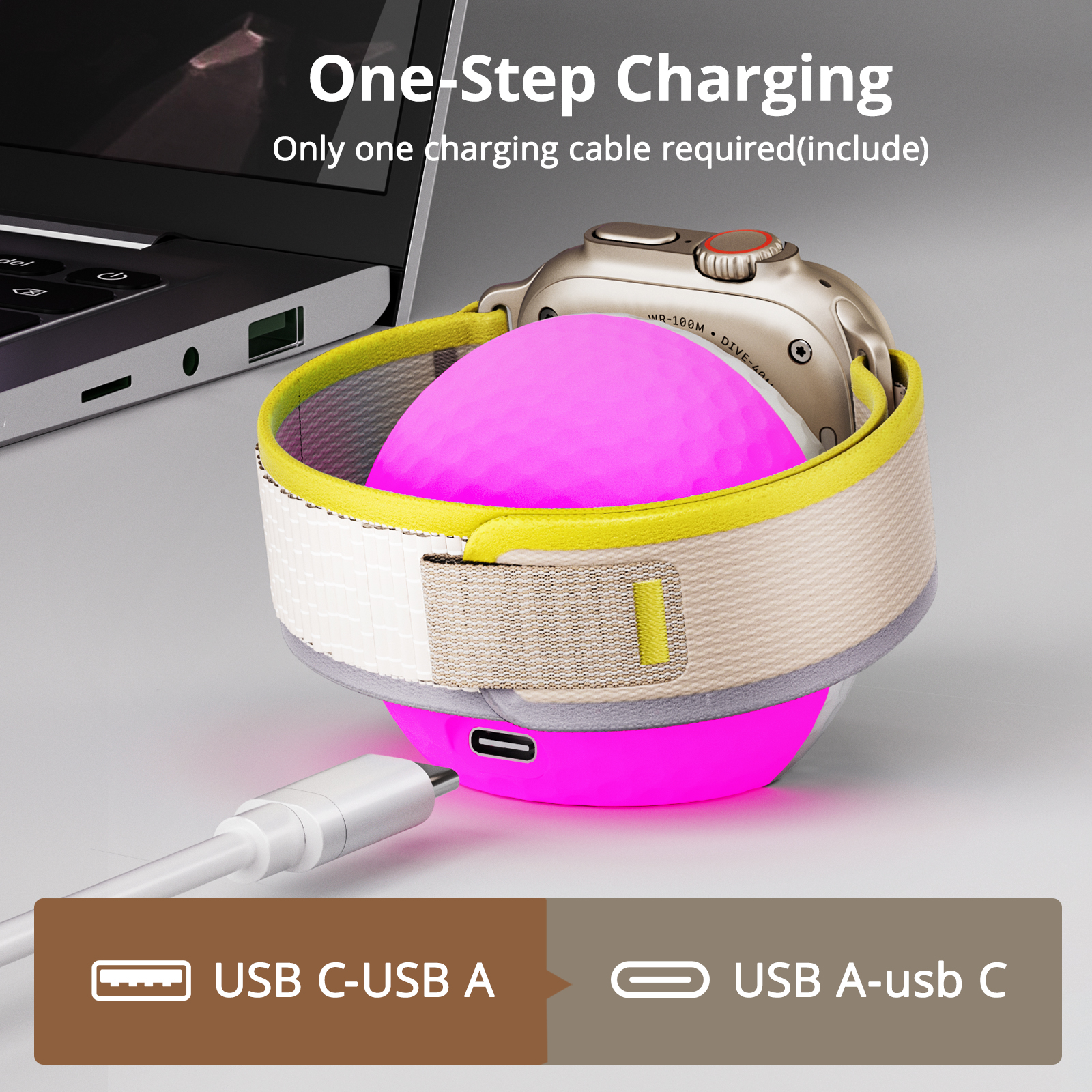 Portable RGB Lighting Wireless - مراجعة Wireless Charger Watch وسعره