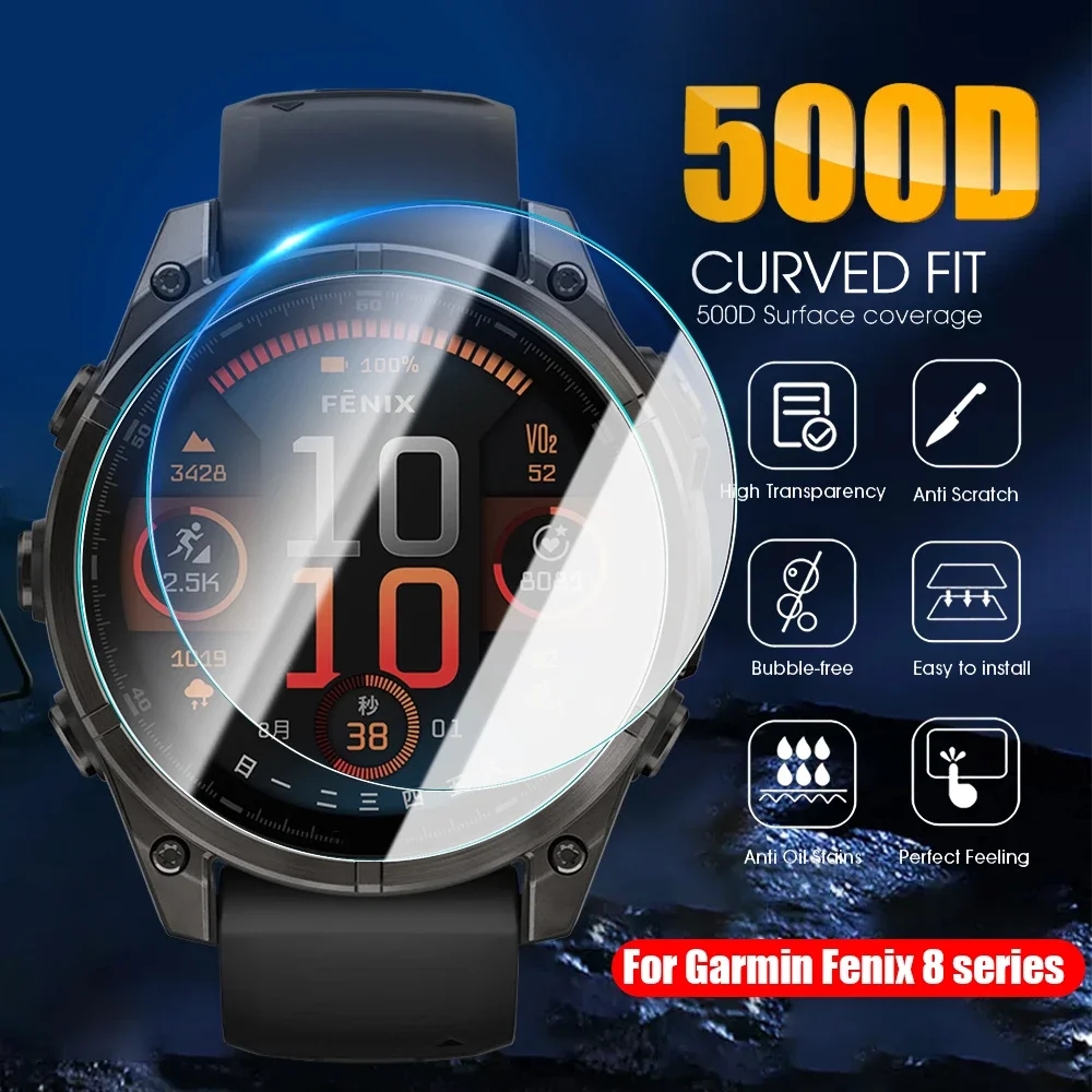 1/5pcs 9H HD Tempered Glass fo - مراجعة Smartwatch Icon وسعره