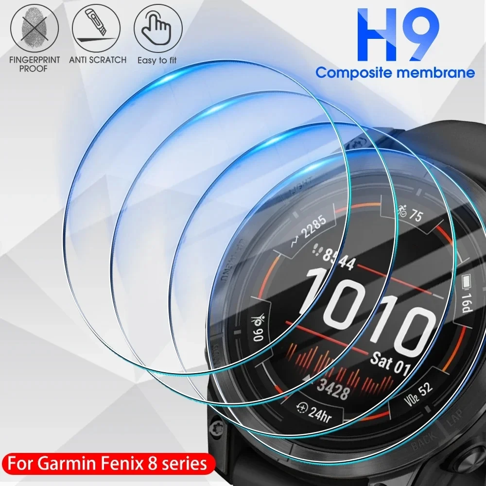 1/5pcs 9H HD Tempered Glass fo - مراجعة Smartwatch Icon وسعره