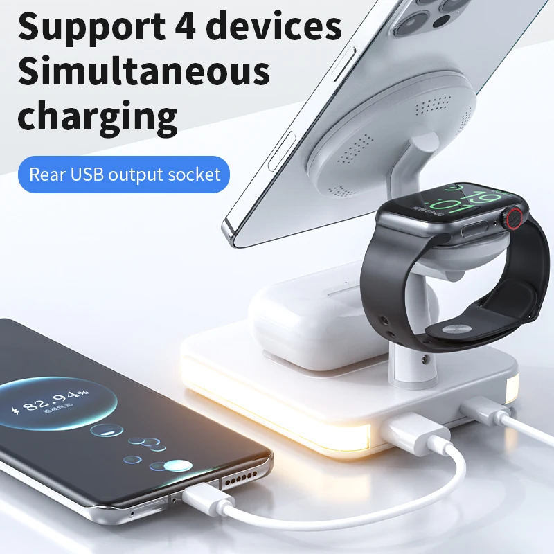 3 in 1 Wireless Chargers Stand - مراجعة Wireless Charger Watch وسعره