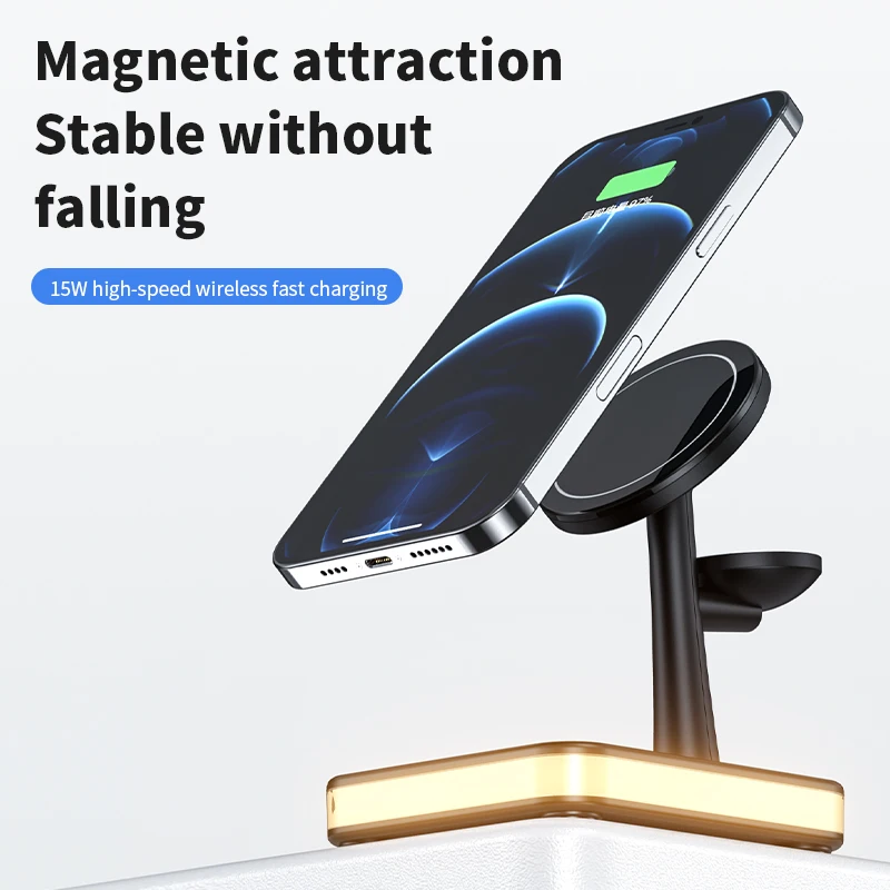 3 in 1 Wireless Chargers Stand - مراجعة Wireless Charger Watch وسعره