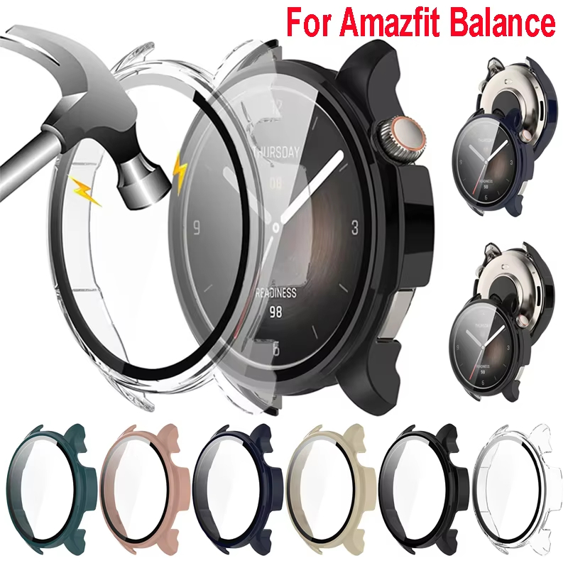 Tempered Glass Case For Amazfi - مراجعة Amazfit Smartwatch Accessories وسعره