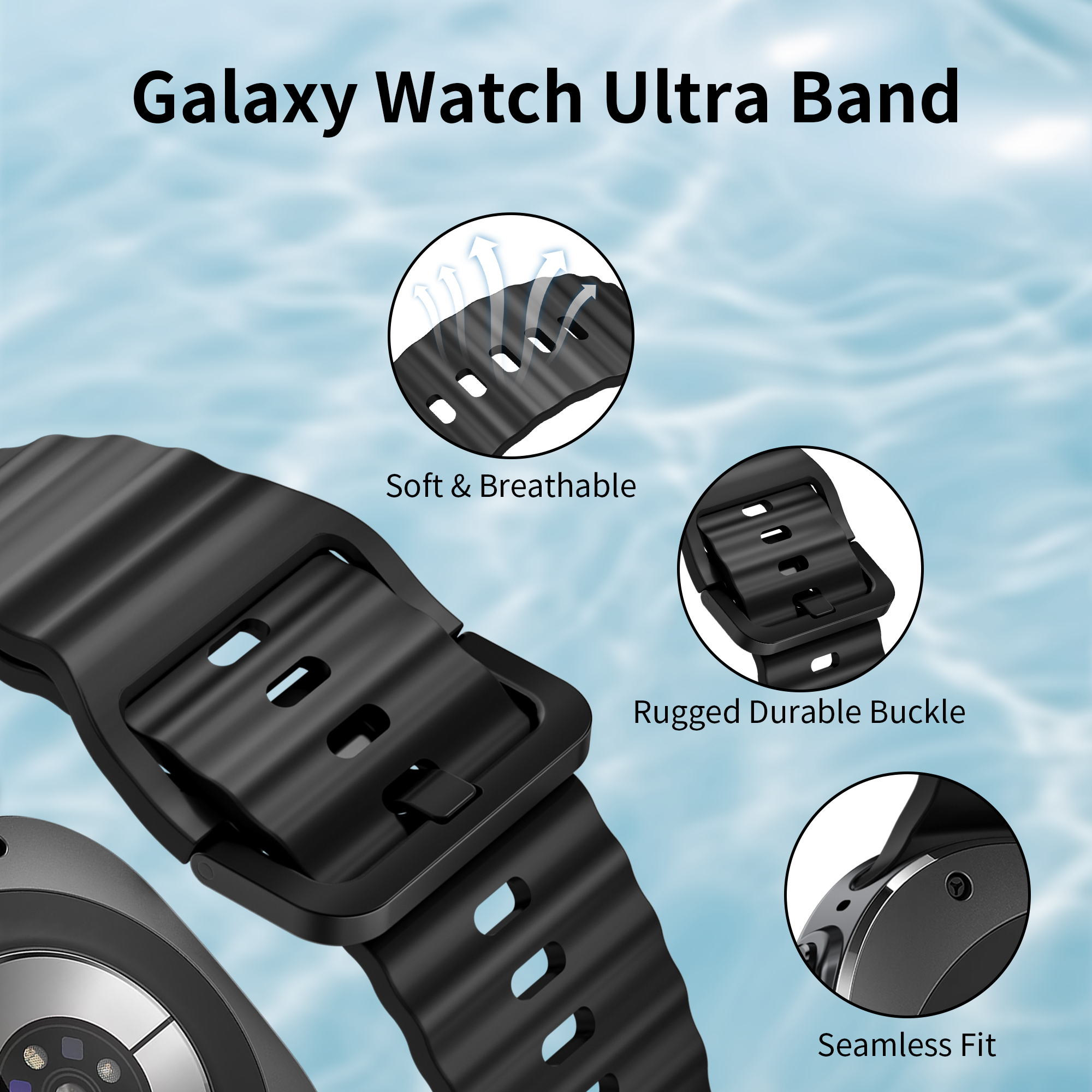 Band for Samsung Galaxy Watch  - مراجعة Samsung Smartwatch Ultra Accessories وسعره