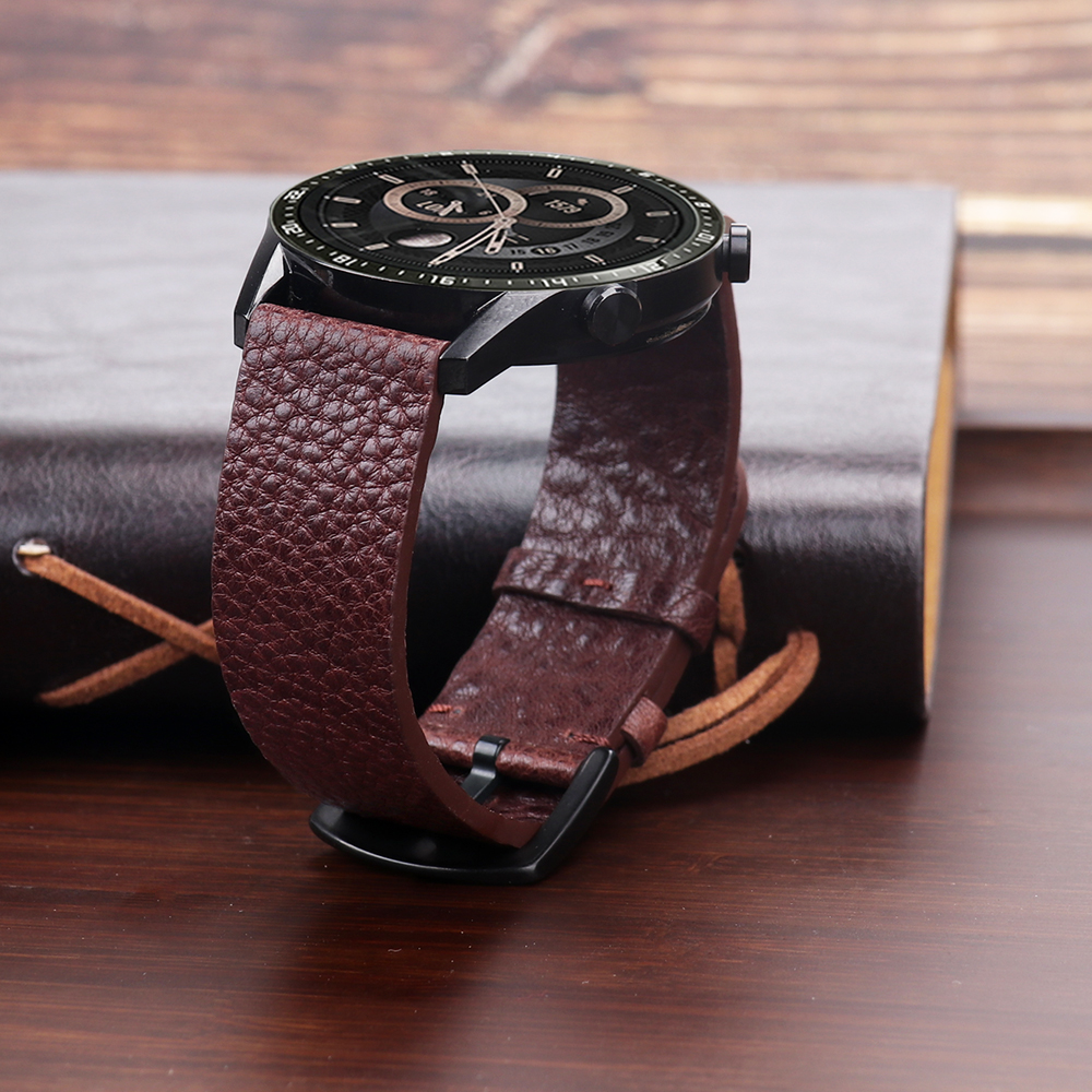 22mm Genuine Calfskin Leather  - مراجعة Smartwatch Accessories Shop وسعره