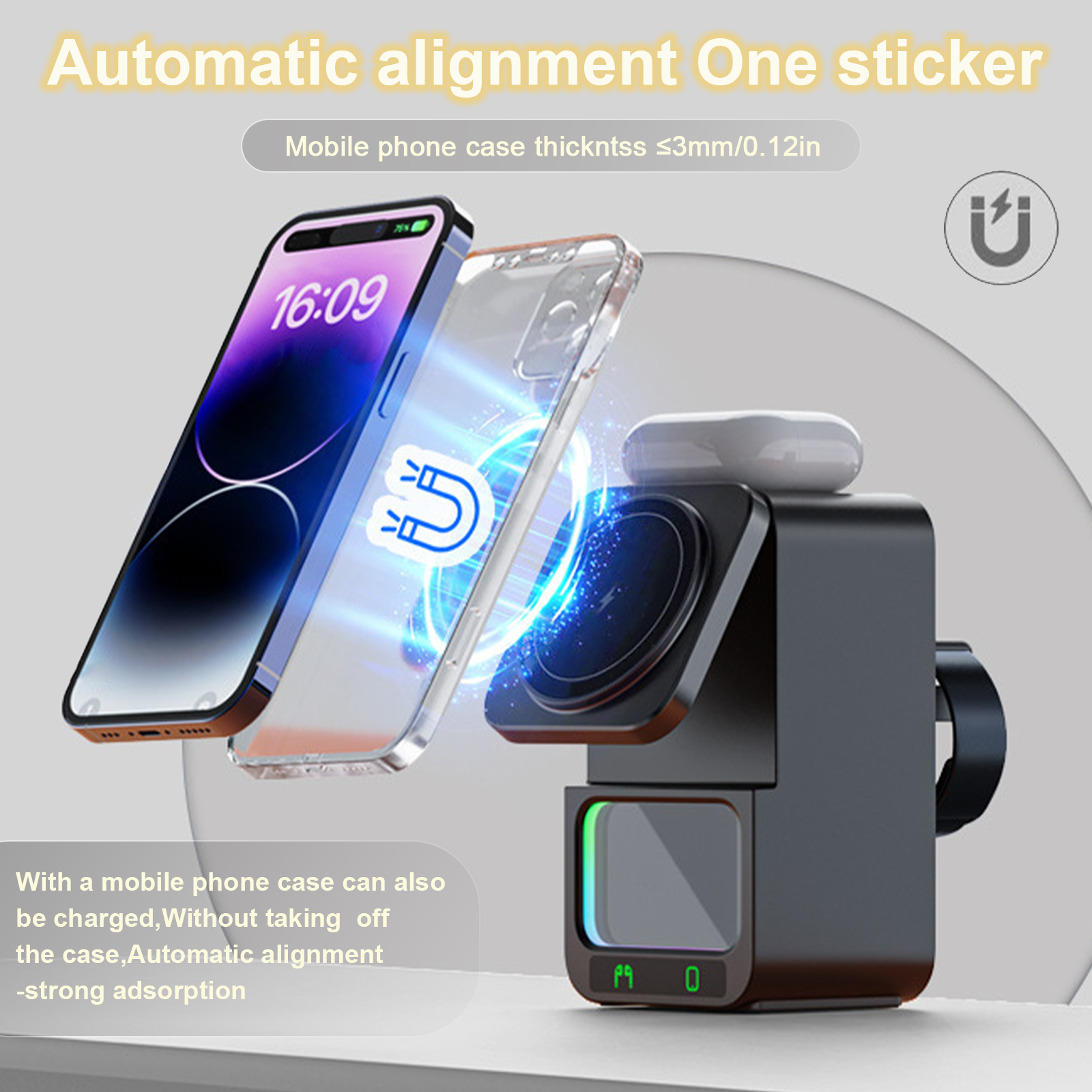 5 in 1 Bluetooth-Compatible Sp - مراجعة Wireless Charger Watch وسعره