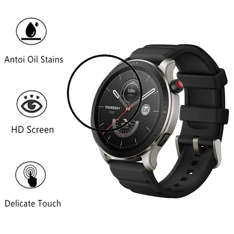 For Amazfit GTR 4 Screen Prote - مراجعة Amazfit Smartwatch Accessories وسعره