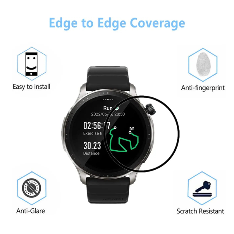 For Amazfit GTR 4 Screen Prote - مراجعة Amazfit Smartwatch Accessories وسعره