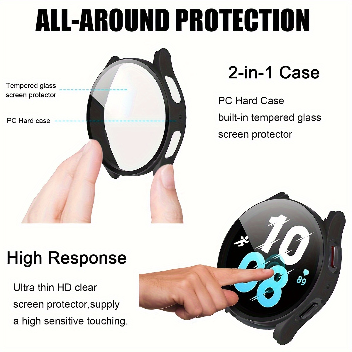 PC Case for Samsung Galaxy Wat - مراجعة Accessories For Galaxy Watch 5 وسعره