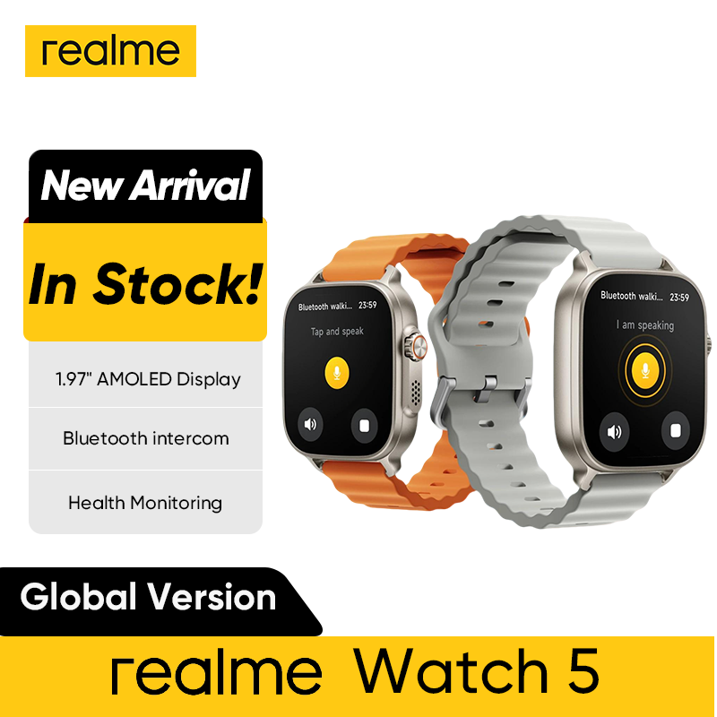 Global Version realme watch 5  - مراجعة Smartwatch Face وسعره