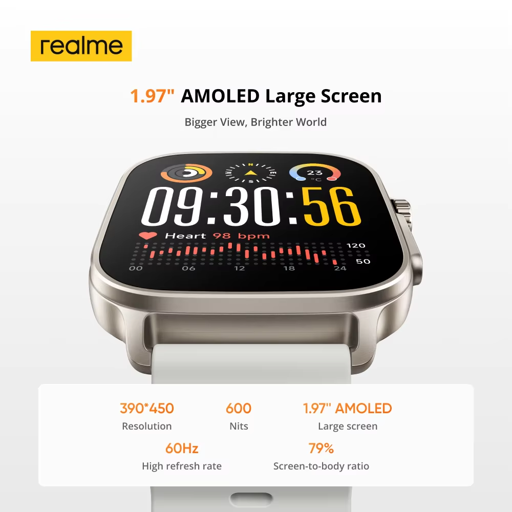 Global Version realme watch 5  - مراجعة Smartwatch Face وسعره