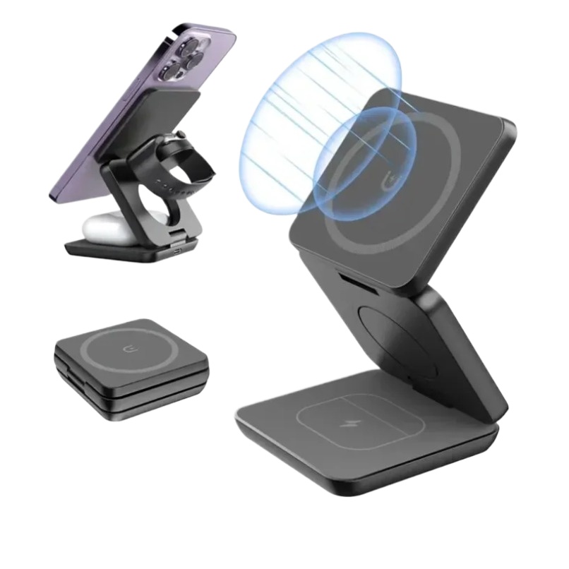 3 in 1 Foldable Magnetic Wirel - مراجعة Watch Charger Cable وسعره