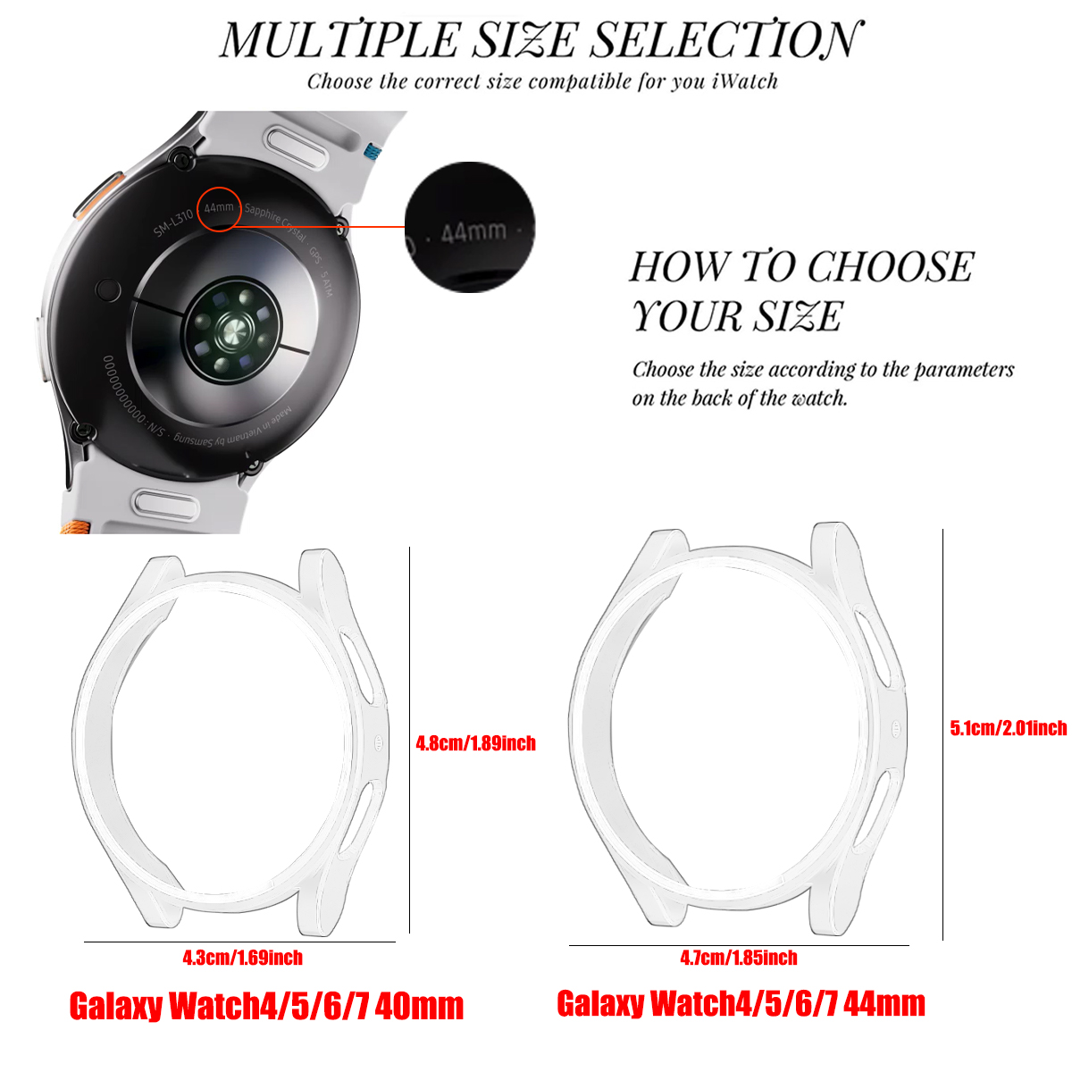 Case for Samsung Galaxy Watch  - مراجعة Accessories For Galaxy Watch 5 وسعره