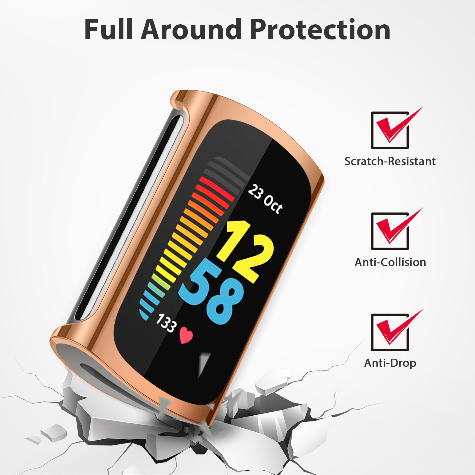 Soft TPU Case For Fitbit Charg - مراجعة Garmin Smartwatch Accessories وسعره