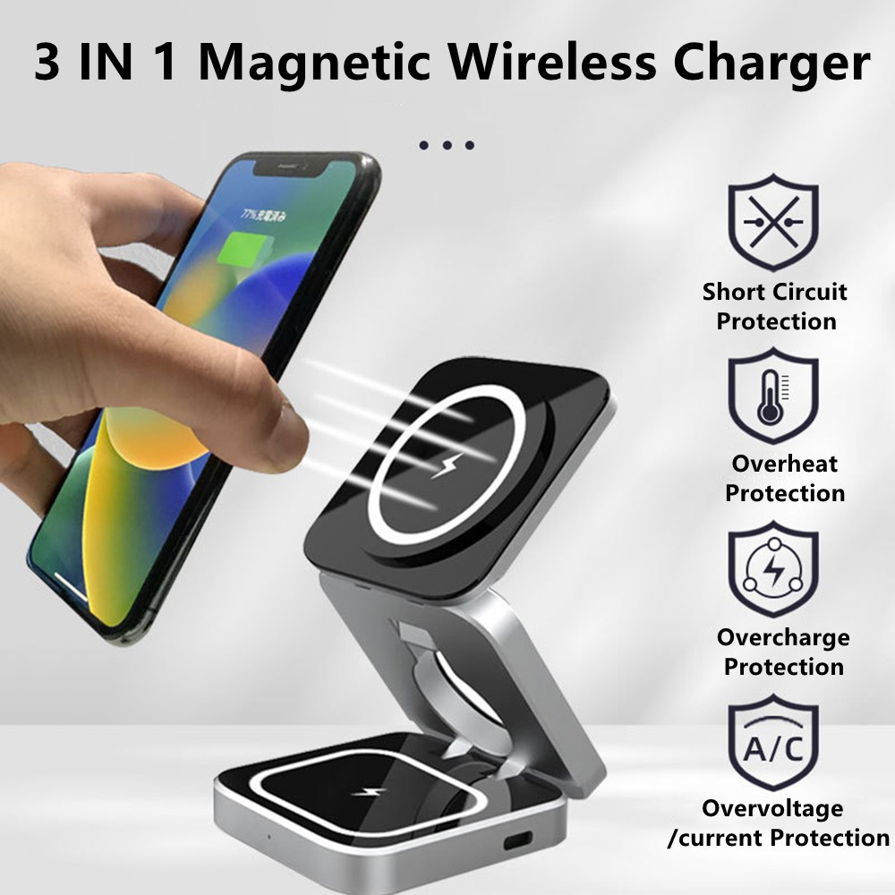Foldable Magnetic Wireless Cha - مراجعة Wireless Charger Watch وسعره