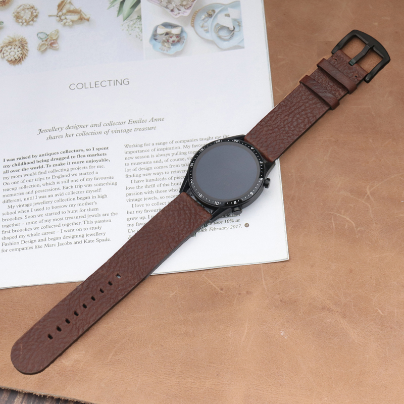 Italian Calfskinl 22mm Watch S - مراجعة Smartwatch Accessories Shop وسعره