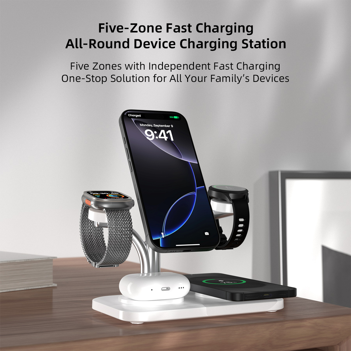5 IN 1 Magnetic Wireless Charg - مراجعة Watch Charger Cable وسعره