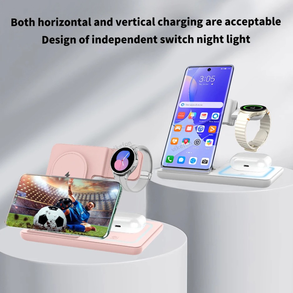 3 In 1 Foldable Wireless Charg - مراجعة Wireless Charger Watch وسعره