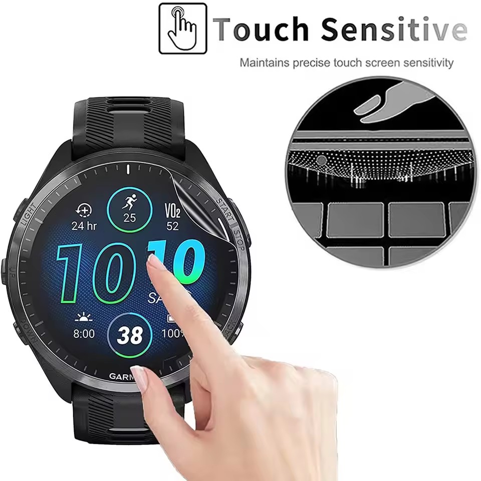 3Pcs Soft HD Hydrogel Protecti - مراجعة Garmin Smartwatch Accessories وسعره