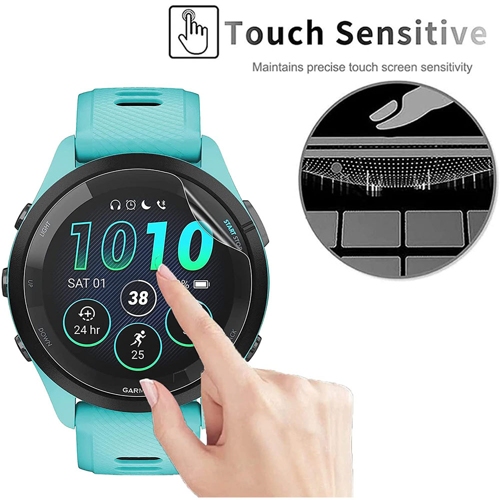 3Pcs Soft HD Hydrogel Protecti - مراجعة Garmin Smartwatch Accessories وسعره