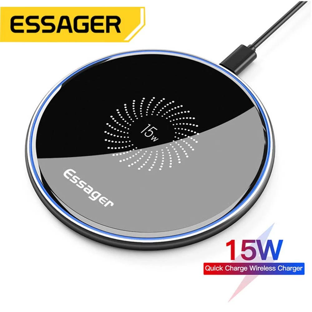 Essager 15W Fast Wireless Char - مراجعة Wireless Charger Watch وسعره