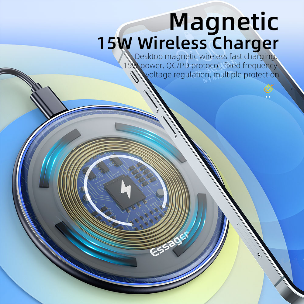 Essager 15W Fast Wireless Char - مراجعة Wireless Charger Watch وسعره