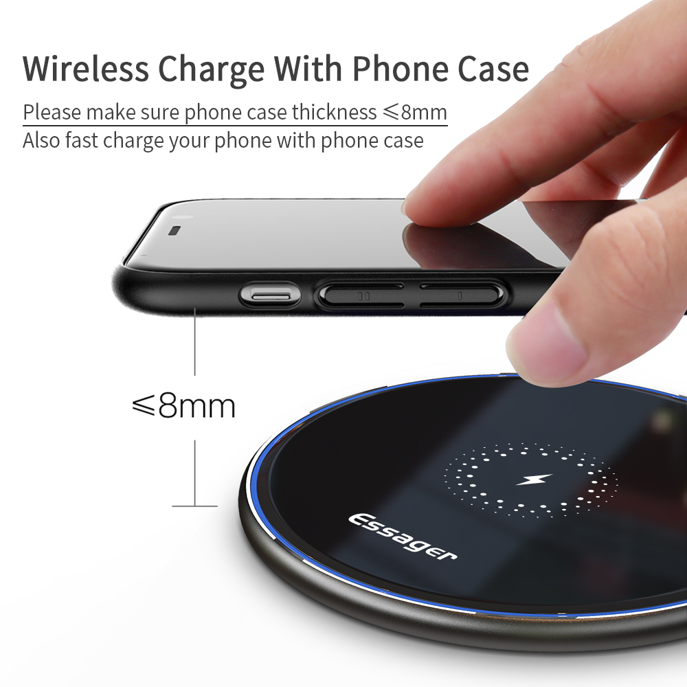 Essager 15W Fast Wireless Char - مراجعة Wireless Charger Watch وسعره