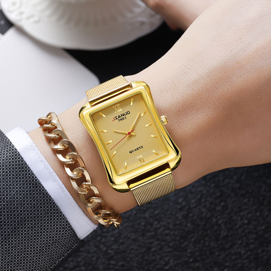 2024 New Trendy Men's Square W - مراجعة Stainless Mesh Band وسعره