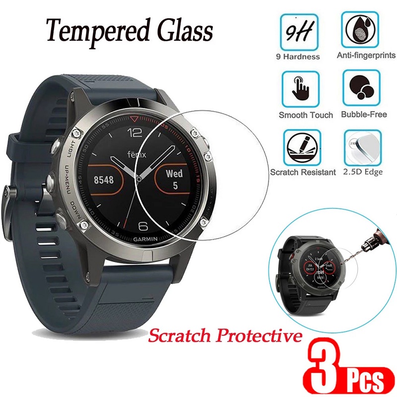 3pcs 9H Premium Tempered Glass - مراجعة Garmin Smartwatch Accessories وسعره