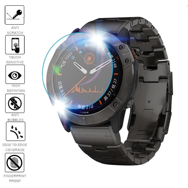 3pcs 9H Premium Tempered Glass - مراجعة Garmin Smartwatch Accessories وسعره