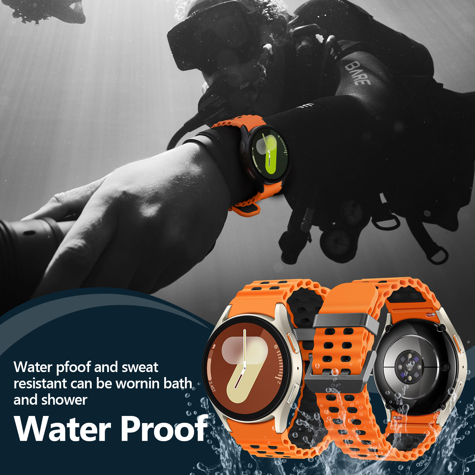 Marine Band for Samsung Galaxy - مراجعة Samsung Smartwatch Ultra Accessories وسعره
