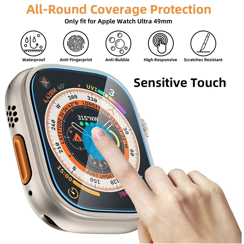 Tempered Glass for Apple Watch - مراجعة Watch Case Bumper وسعره