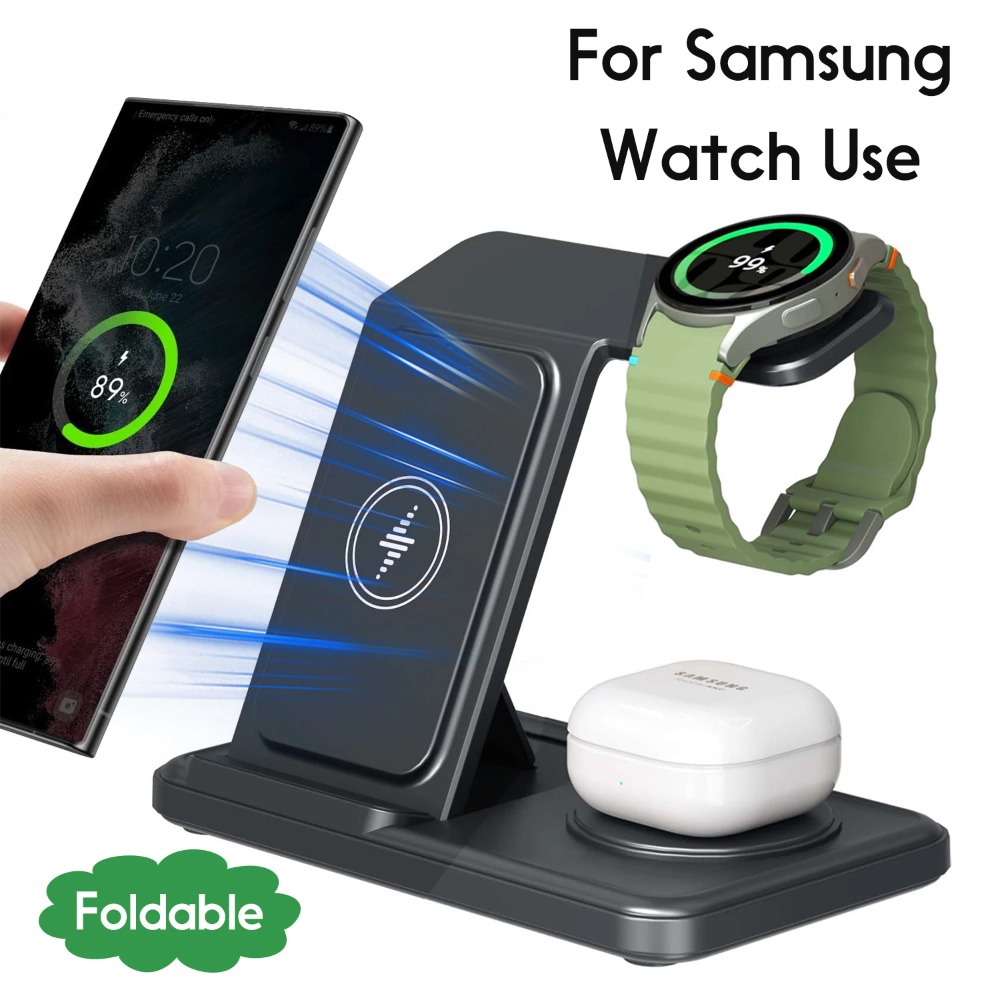 3 in 1 Wireless Charger Stand  - مراجعة Watch Charger Cable وسعره