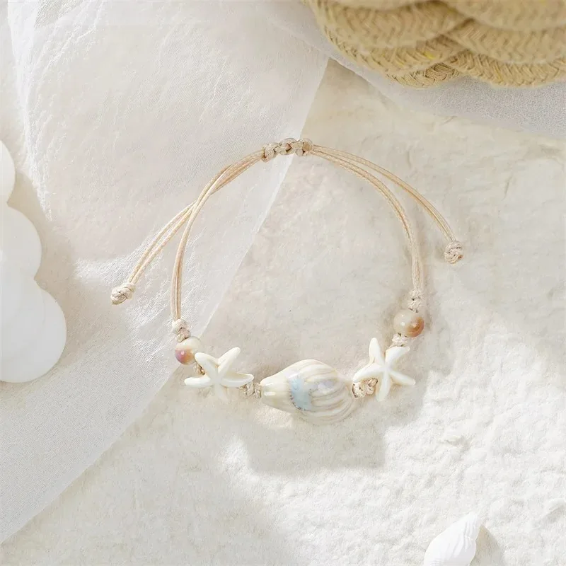 Bohemian Conch Starfish Shells - مراجعة Ceramic Link Bracelet وسعره