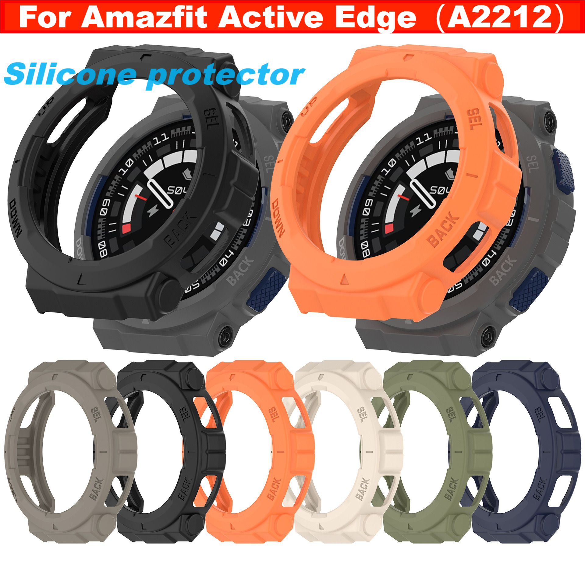 Silicone case For Amazfit Acti - مراجعة Amazfit Smartwatch Accessories وسعره