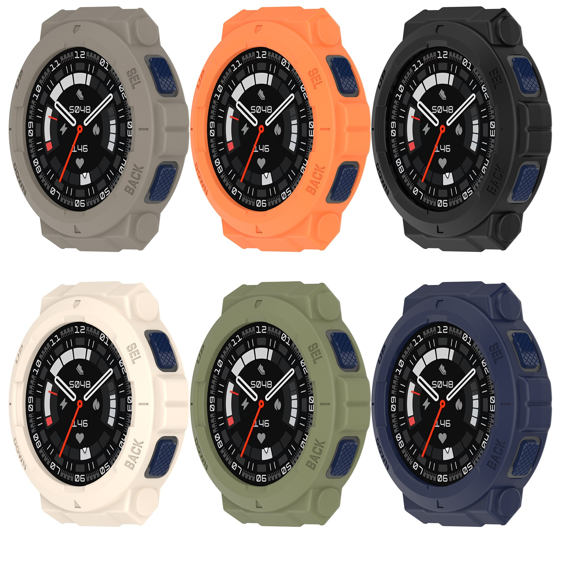 Silicone case For Amazfit Acti - مراجعة Amazfit Smartwatch Accessories وسعره