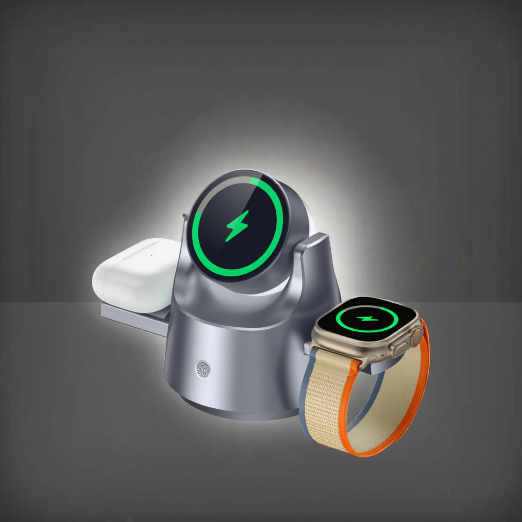 4 in 1 15W Wireless Charger Ch - مراجعة Wireless Charger Watch وسعره
