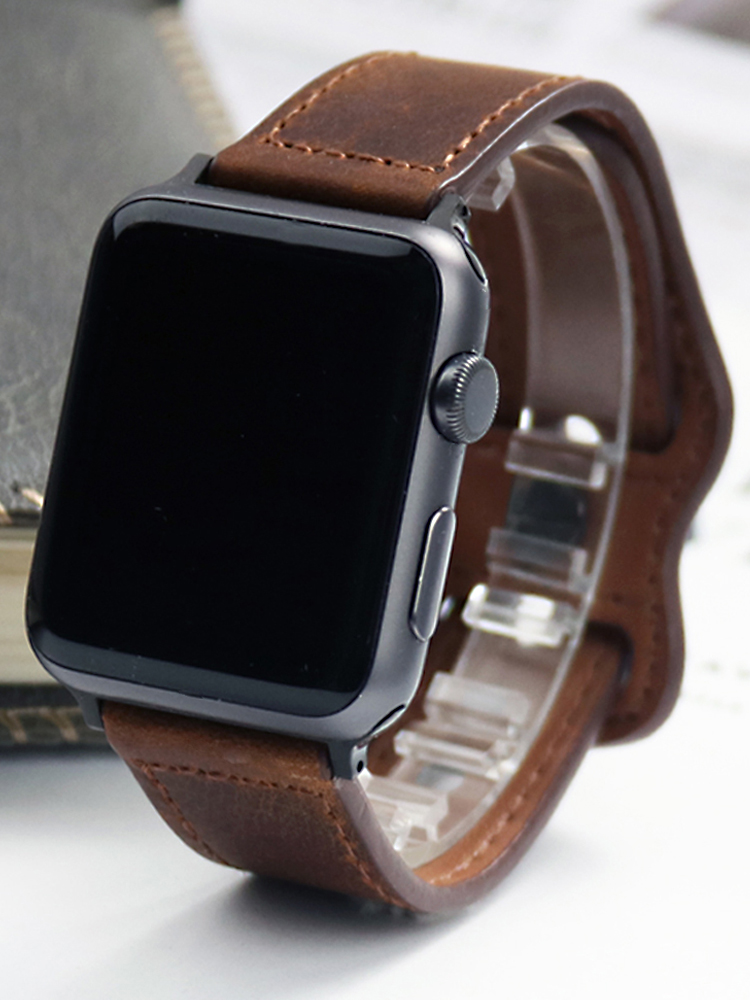 Genuine Leather Correa Strap f - مراجعة Smartwatch Accessories Shop وسعره