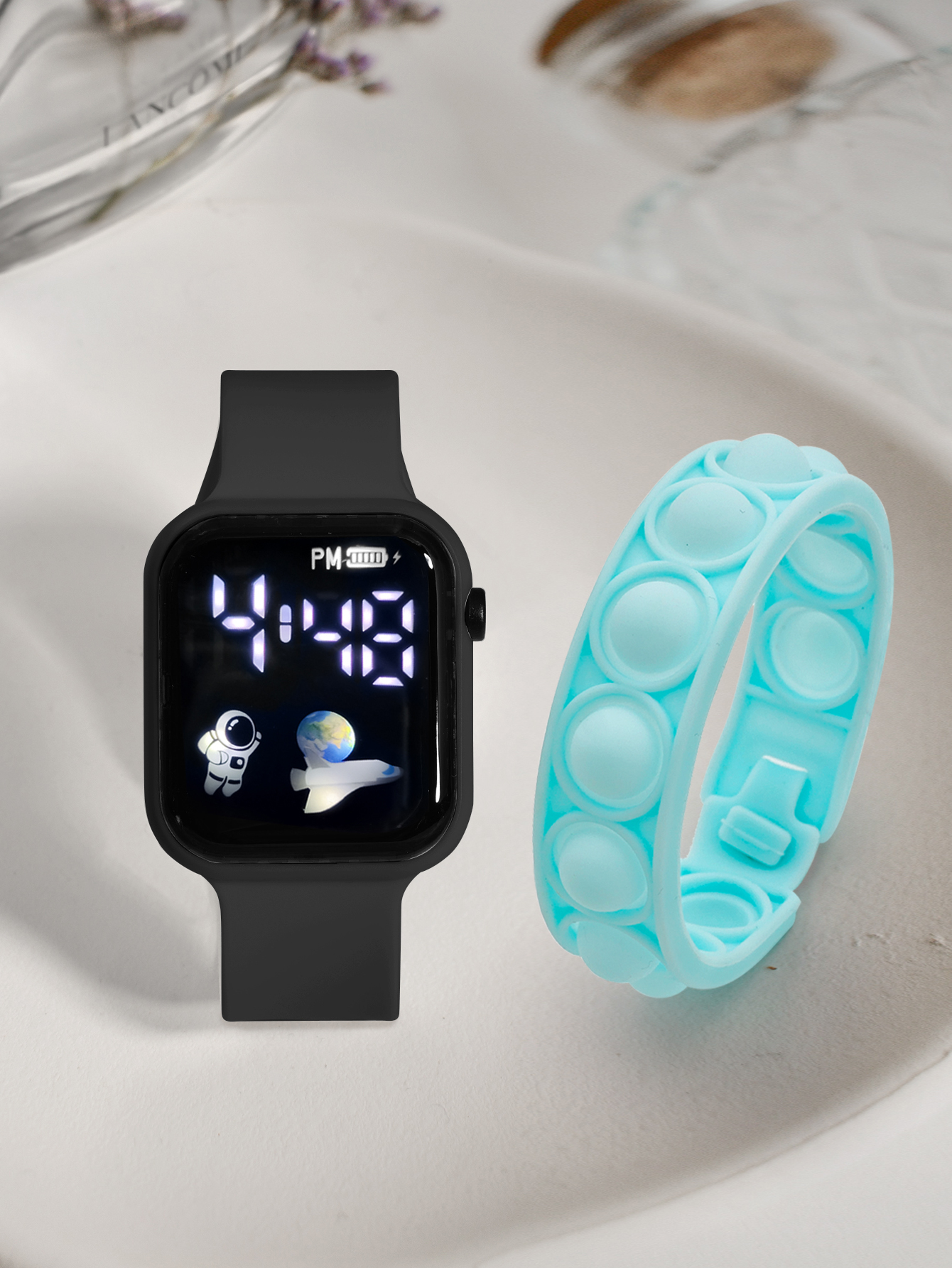 2PCS Children's Smart Watch Br - مراجعة Smartwatch Icon وسعره